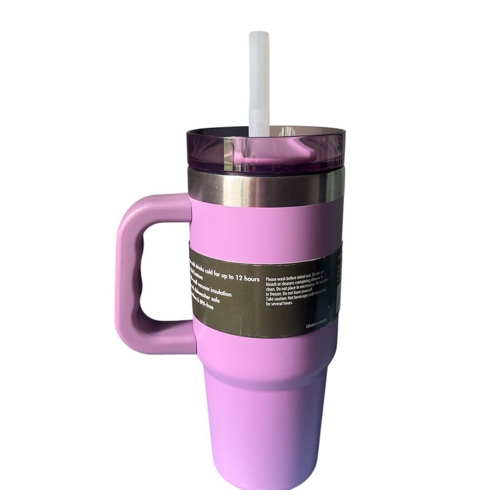 OZARK TRAIL LAVENDER TUMBLER WITH HANDLE - Picture 5 of 5